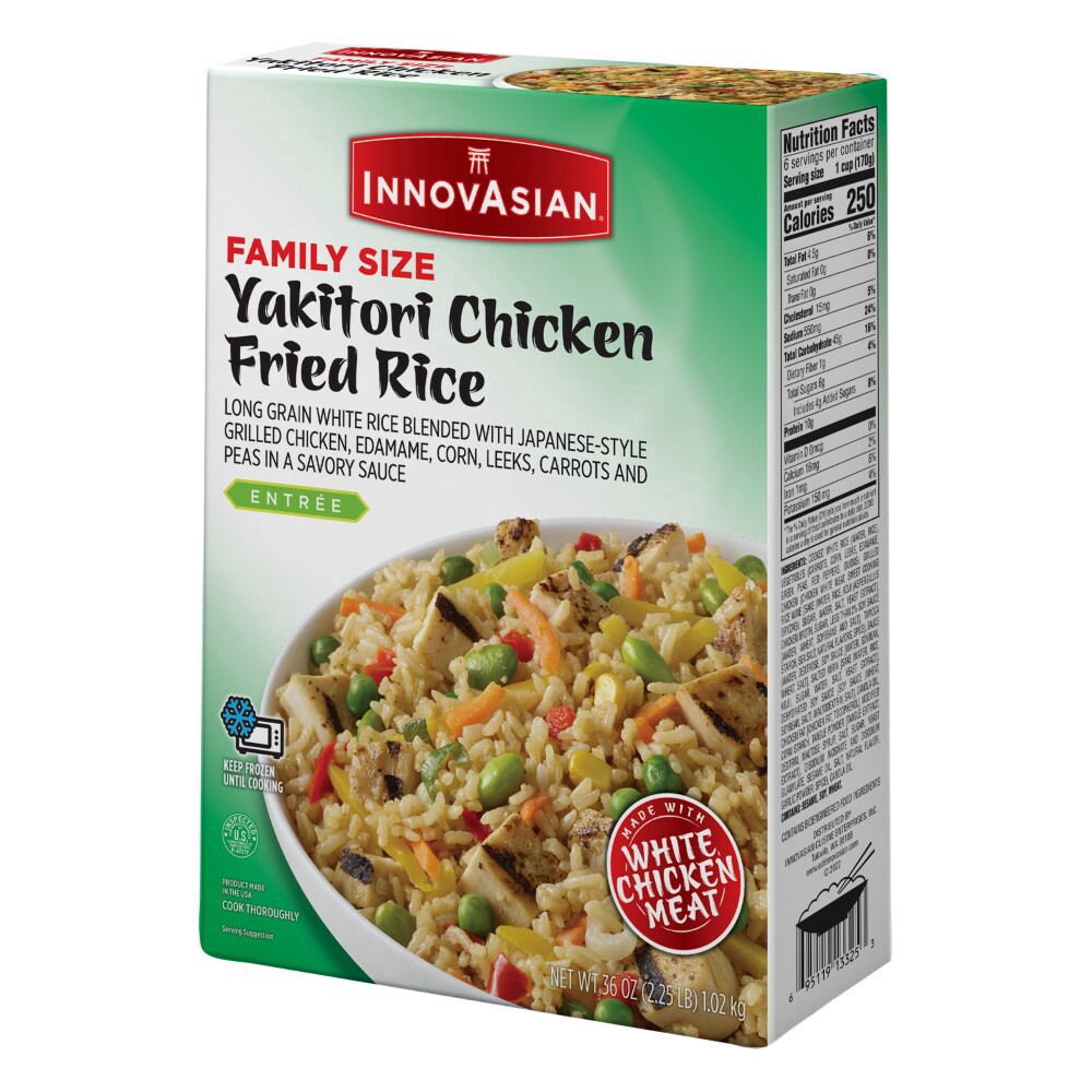 slide 4 of 4, InnovAsian Yakitori Chicken Fried Rice Meal, 36 oz (Frozen), 36 oz