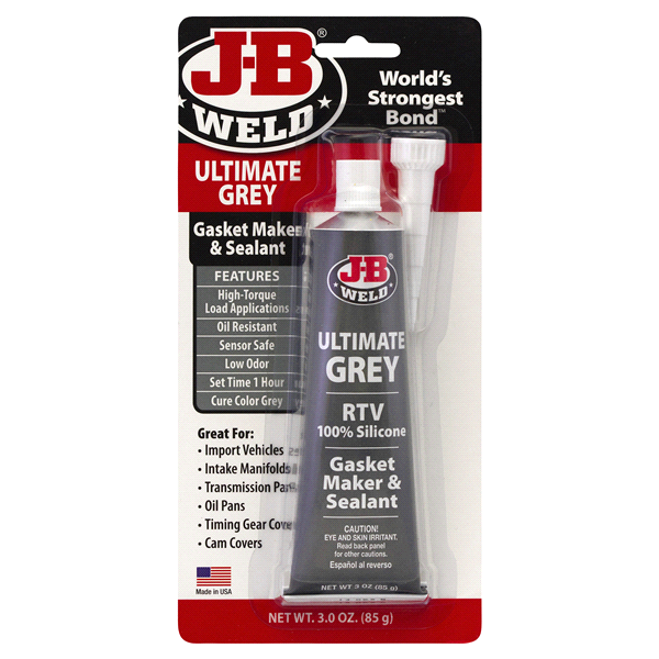 slide 1 of 1, J-B Weld Ultimate Grey RTV Gasket maker, 1 ct