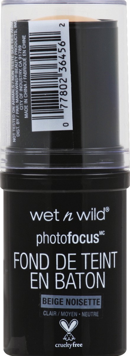 slide 3 of 7, wet n wild Photo Focus Stick Foundation Buff Beige, 0.42 oz