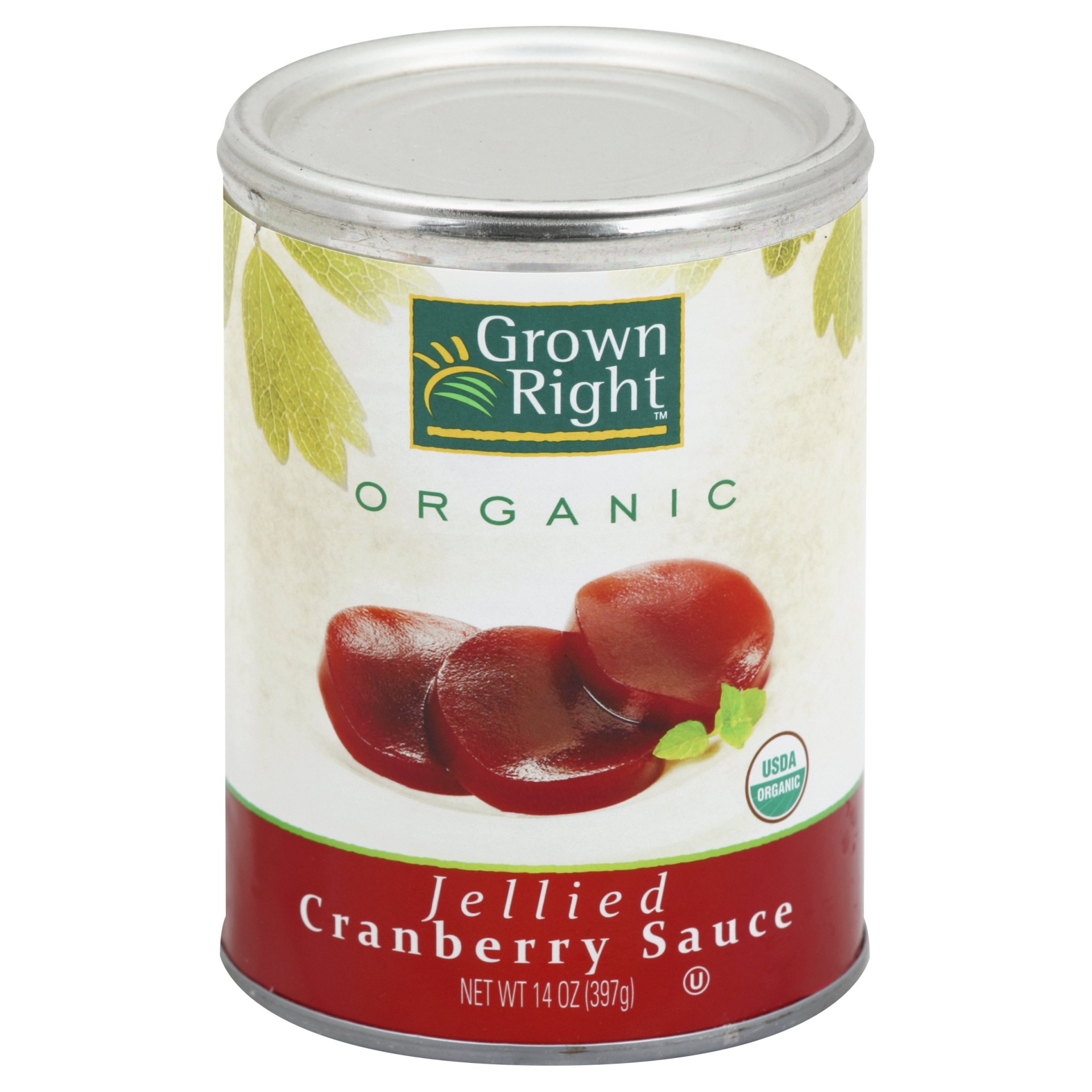 slide 1 of 1, Grown Right Cranberry Sauce 14 oz, 14 oz