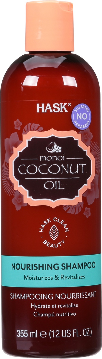 slide 8 of 10, Hask Monoi Coconut Oil Nourishing Shampoo, 12 fl oz