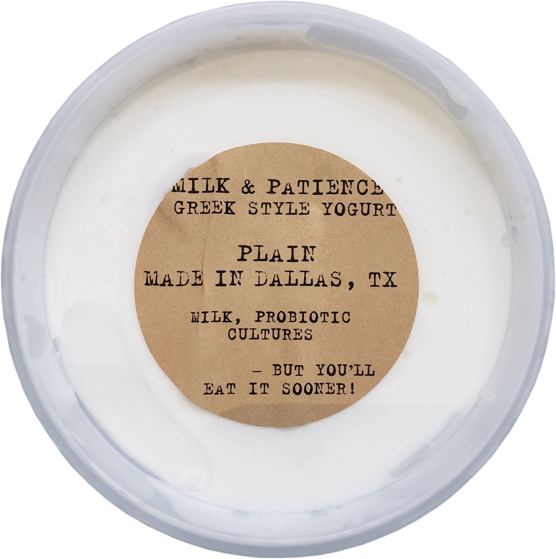 slide 1 of 1, Milk & Patience Plain Greek Style Yogurt, 8 oz