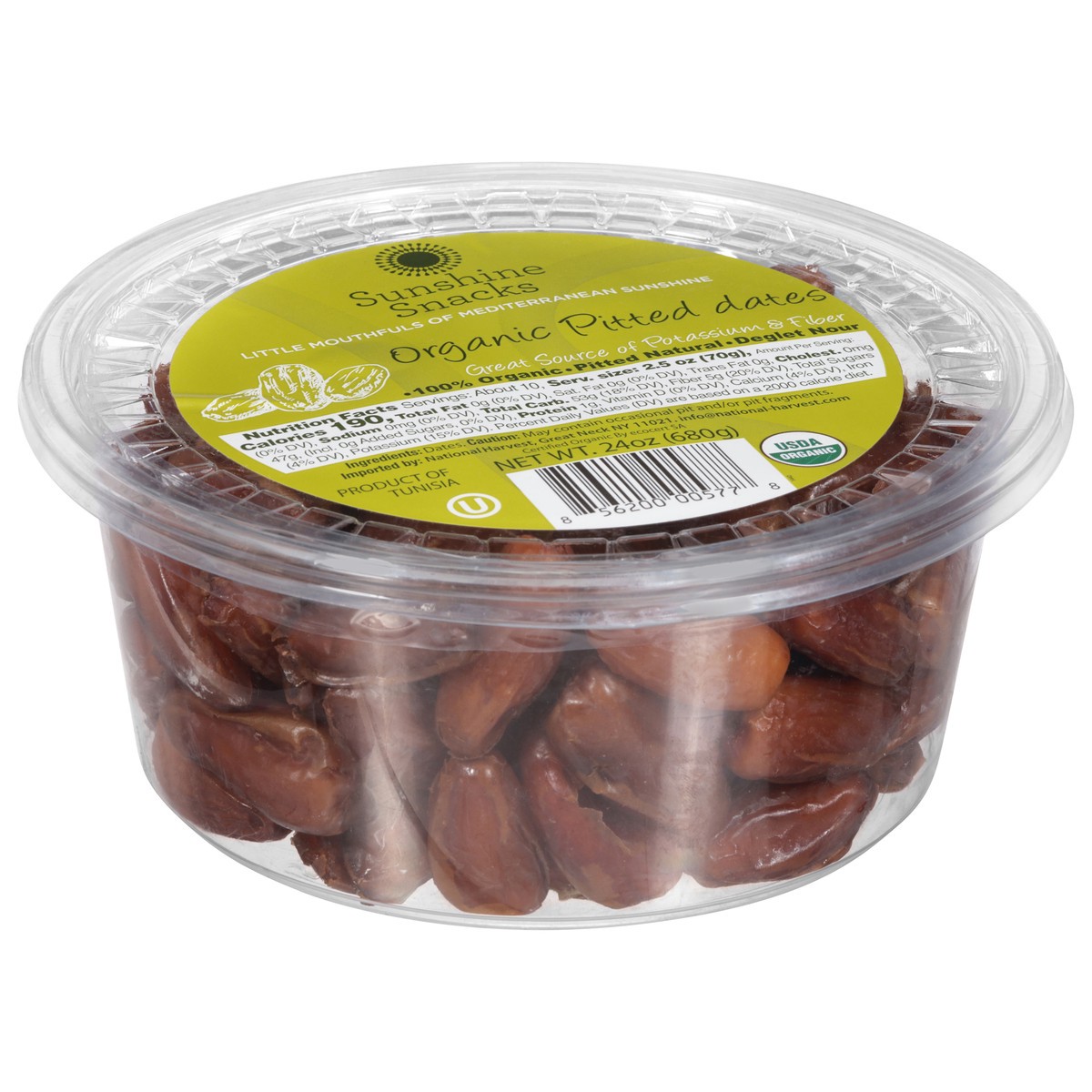 slide 4 of 13, Sunshine Snack Org Pitted Dates, 24 oz