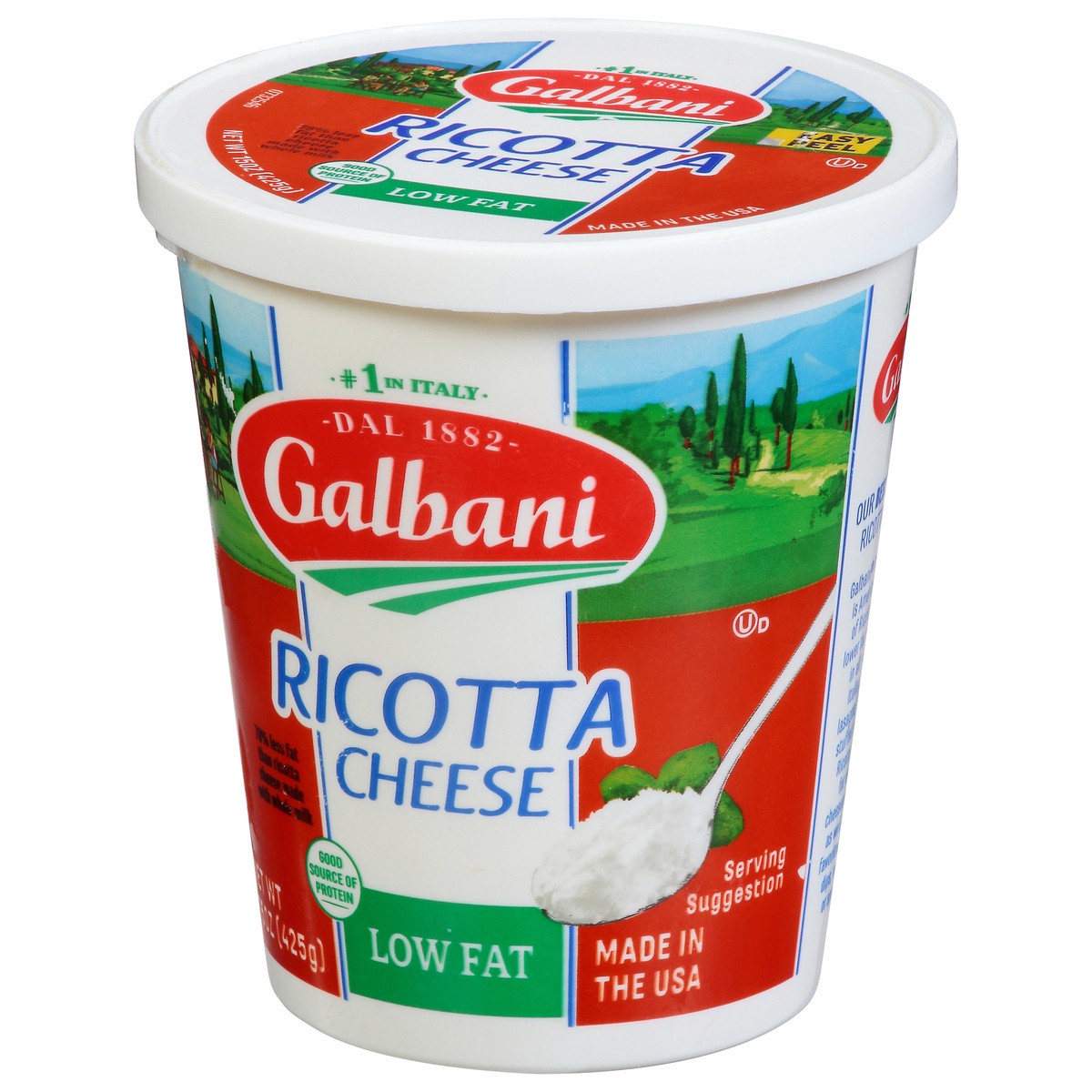 slide 8 of 12, Galbani Low Fat Ricotta Cheese 15 oz, 15 oz