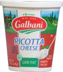 Galbani Low Fat More Protein Ricotta Cheese, 15 oz