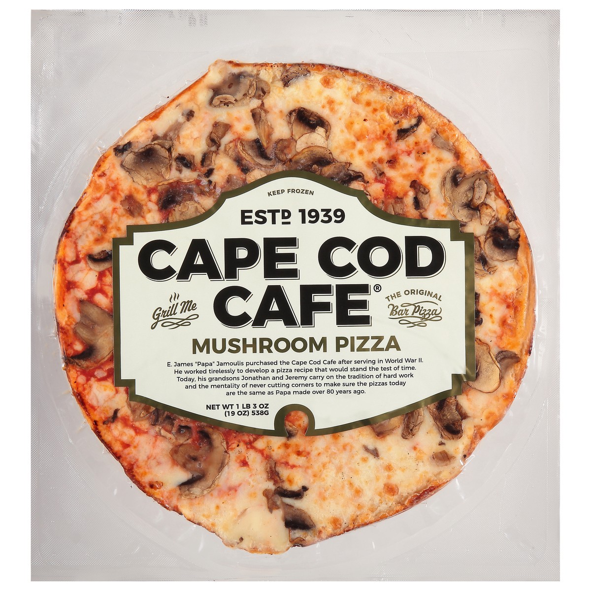 slide 1 of 9, Cape Cod Cafe Mushroom Pizza 19 oz, 19 oz