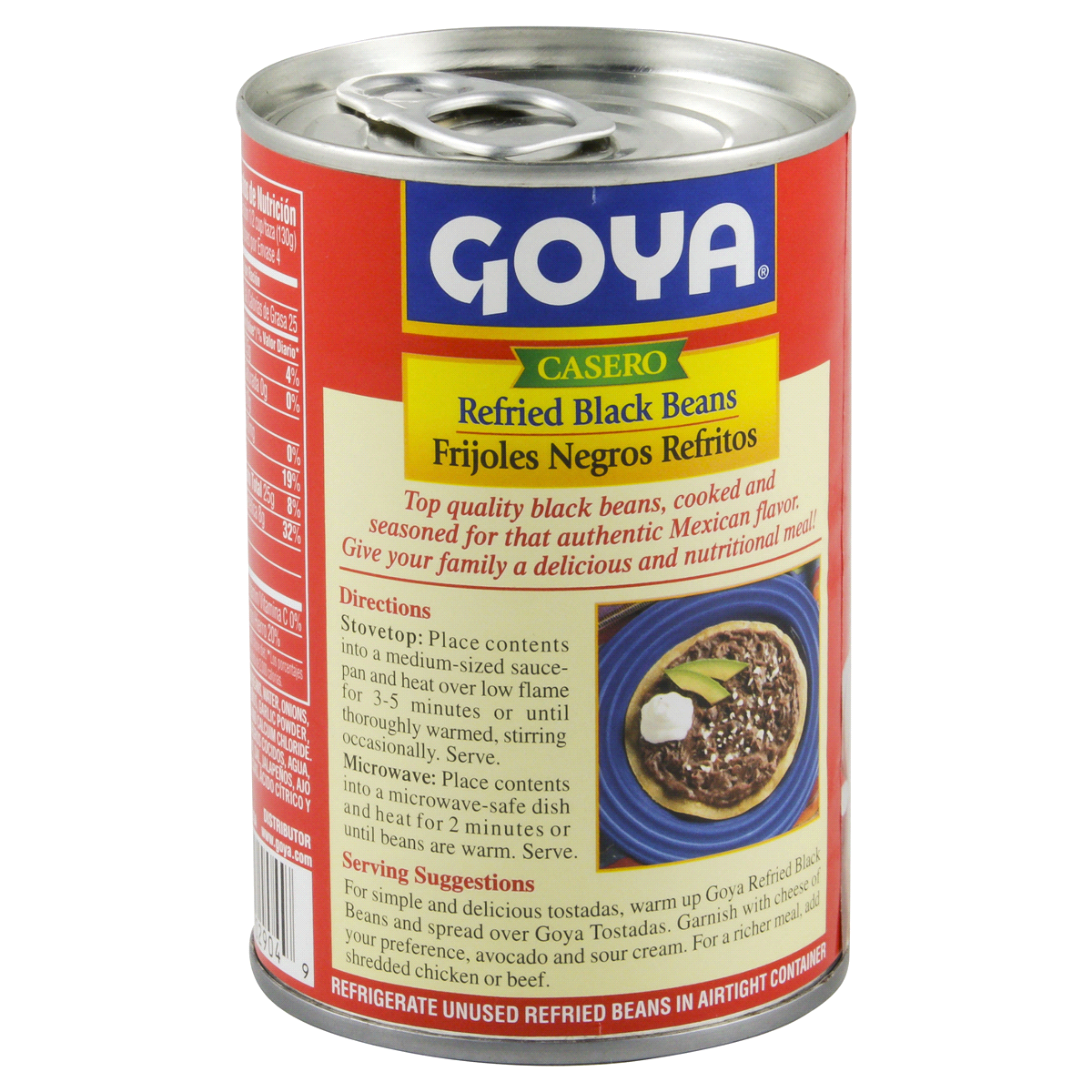 Goya Casero Refried Black Beans 16 oz Shipt