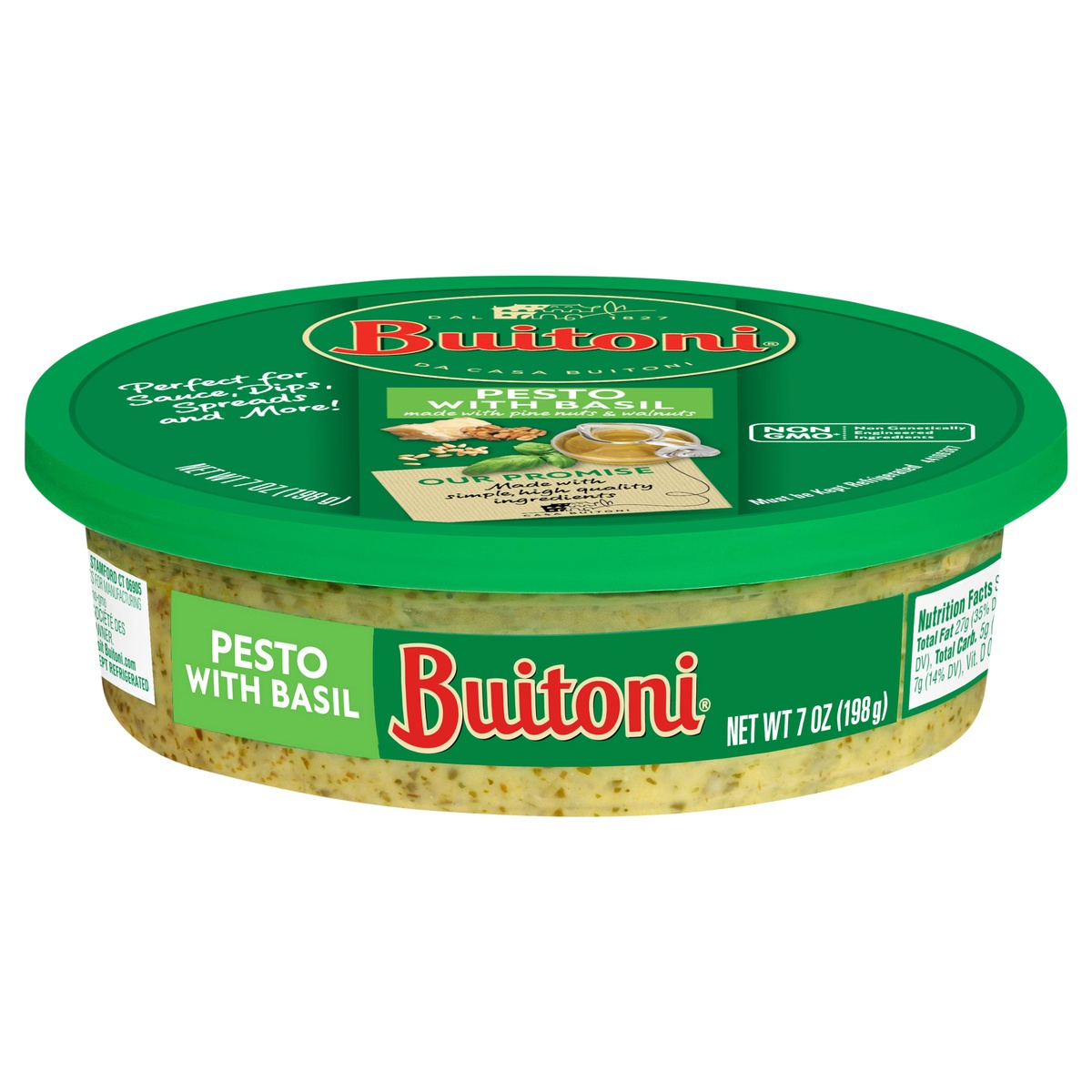 slide 1 of 6, Buitoni Pesto With Basil Pasta Sauce, 7 oz