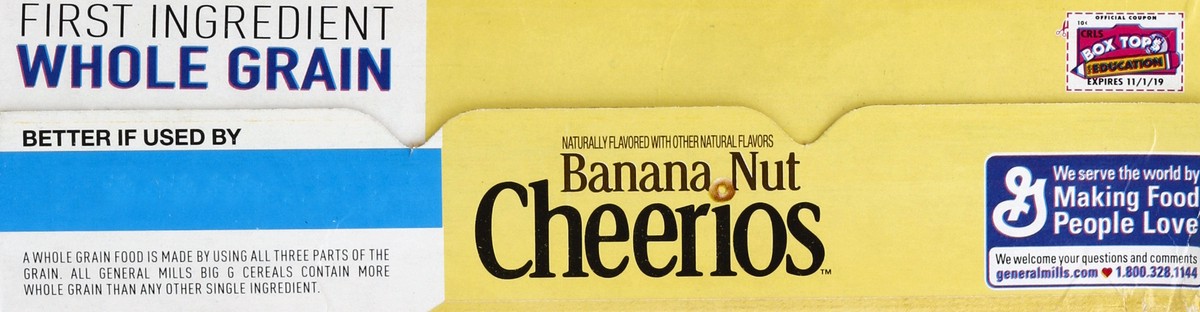 slide 2 of 6, Cheerios Banana Nut Breakfast Cereal - General Mills, 12 oz