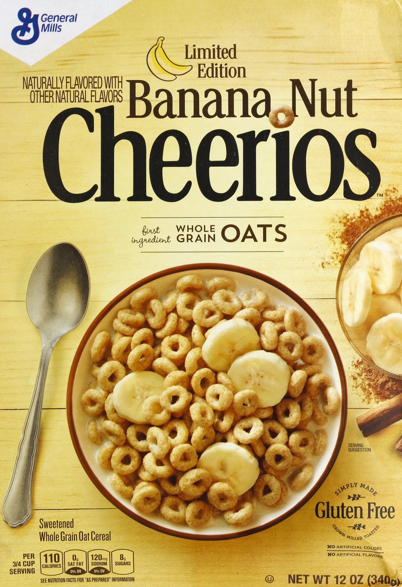 slide 5 of 6, Cheerios Banana Nut Breakfast Cereal - General Mills, 12 oz