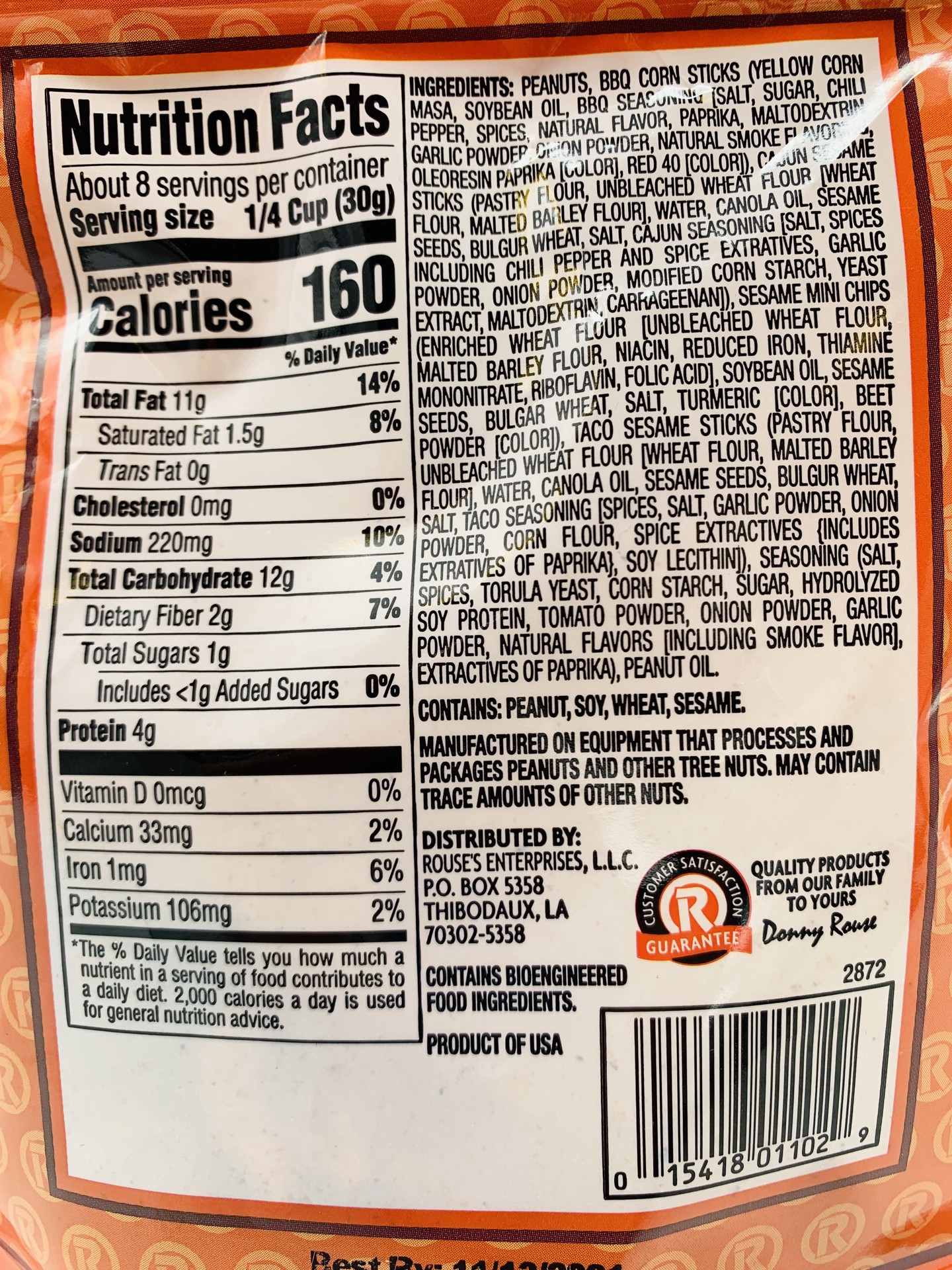 slide 2 of 2, Rous Cajun Snk Mix, 8 oz