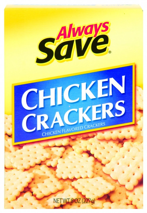 slide 1 of 1, Always Save Chicken Cracker, 7.5 oz