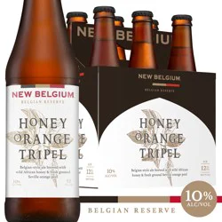 New Belgium Honey Orange Tripel Beer, 6 Pack, 12 fl oz Bottles