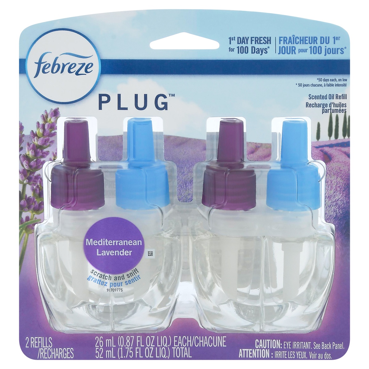 Febreze Plug Air Freshener, Mediterranean Lavender, Oil Refill