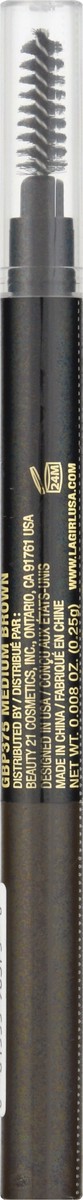 slide 7 of 9, La Girl Brow Bestie Medium Brown, 0.008 oz