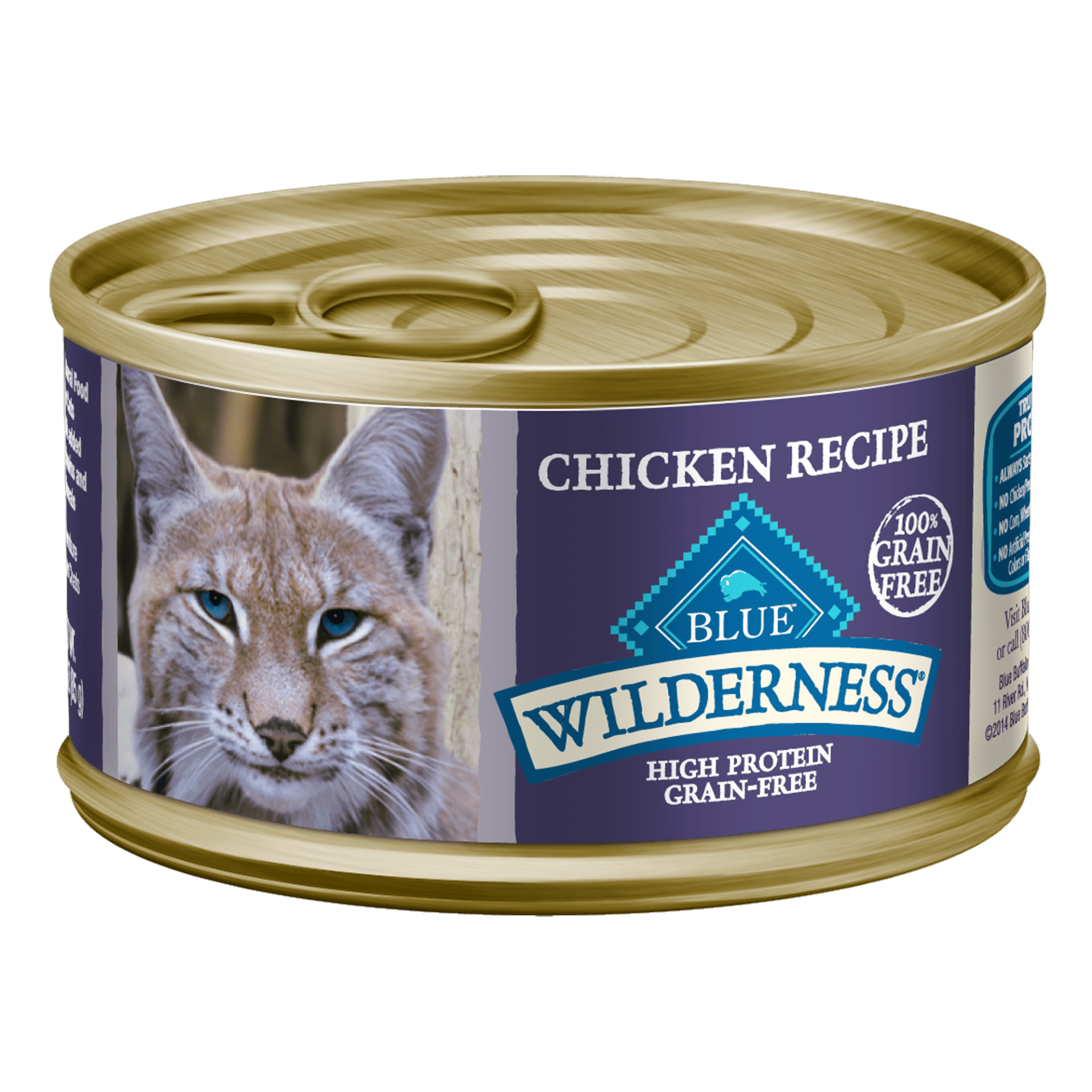 slide 1 of 1, Blue Buffalo Wilderness Chicken Canned Cat Food, 12.5 oz