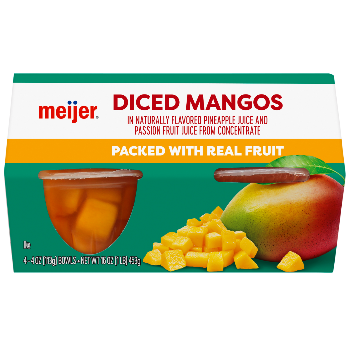 slide 1 of 2, Meijer Mangos in 100% Fruit Juice, 4 ct