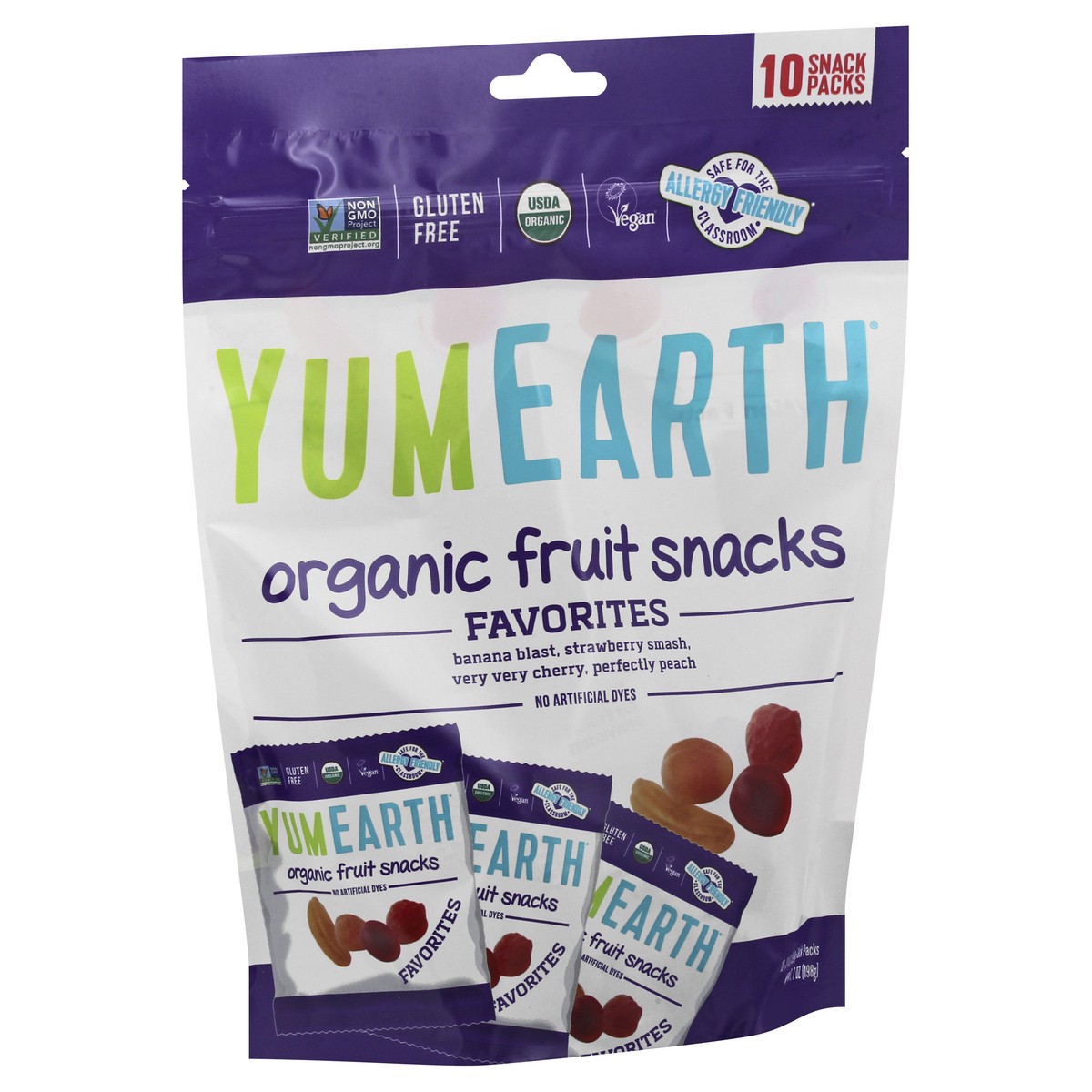 slide 2 of 11, YumEarth 10 Snack Packs Organic Favorites Fruit Snacks 10 ea, 10 ct