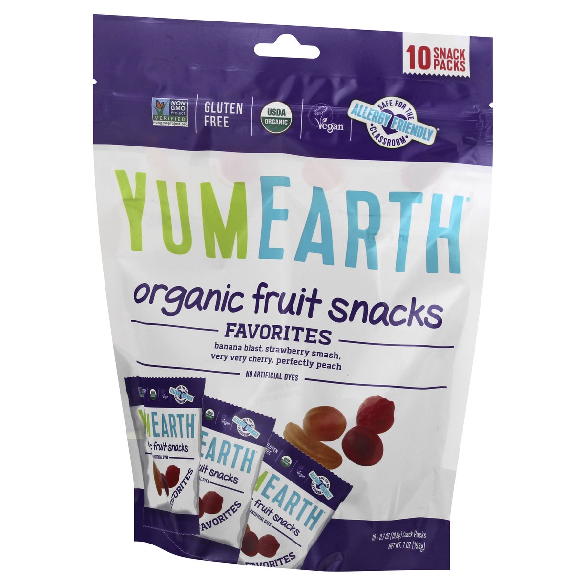 slide 8 of 11, YumEarth 10 Snack Packs Organic Favorites Fruit Snacks 10 ea, 10 ct