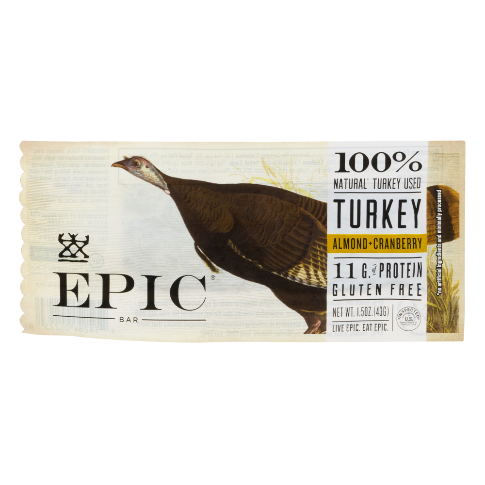 slide 1 of 6, Epic Turkey Almond & Cranberry Bar, 1.5 oz