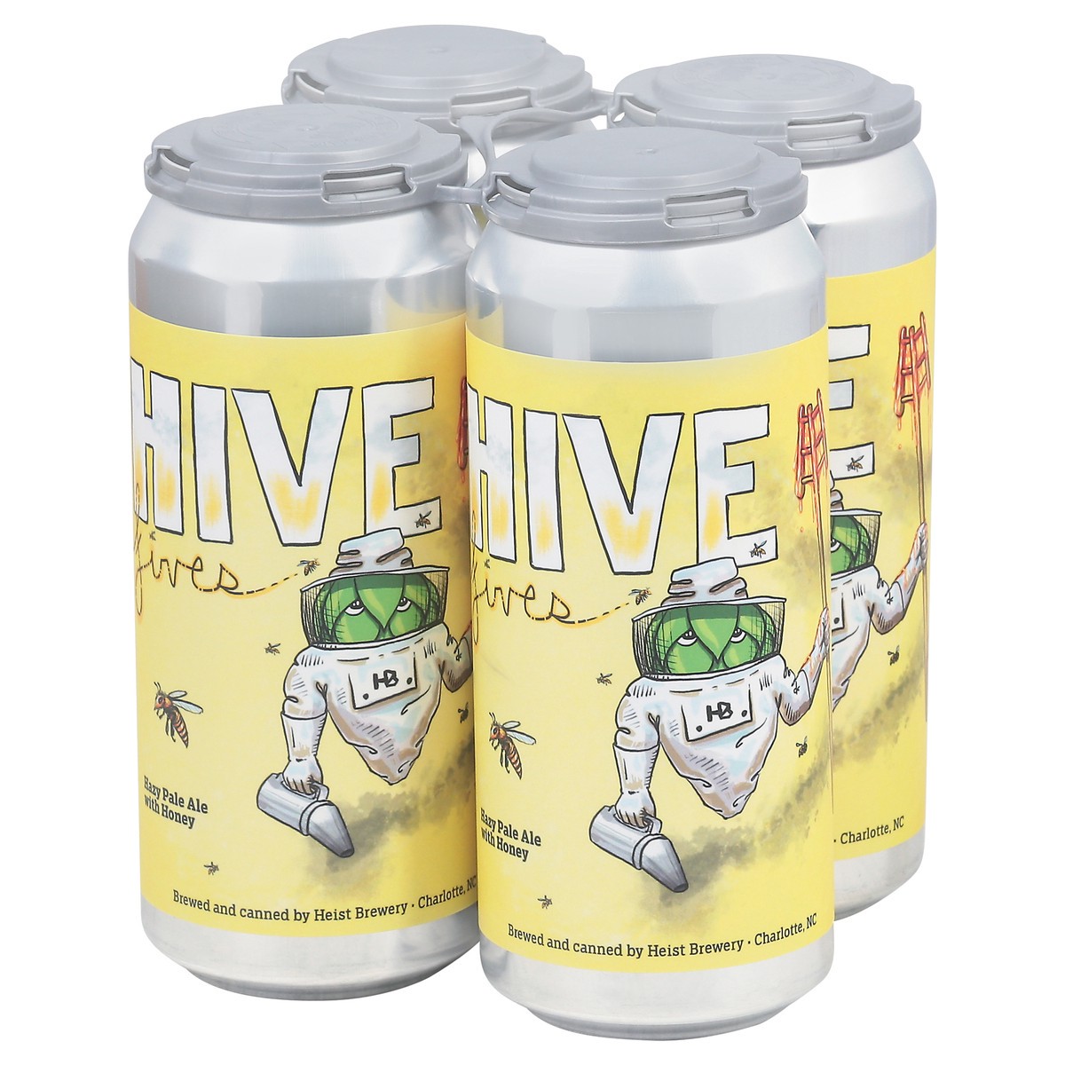 slide 6 of 9, Heist Brewery Hive Lives Beer Can 4 - 16 fl oz Cans, 4 ct