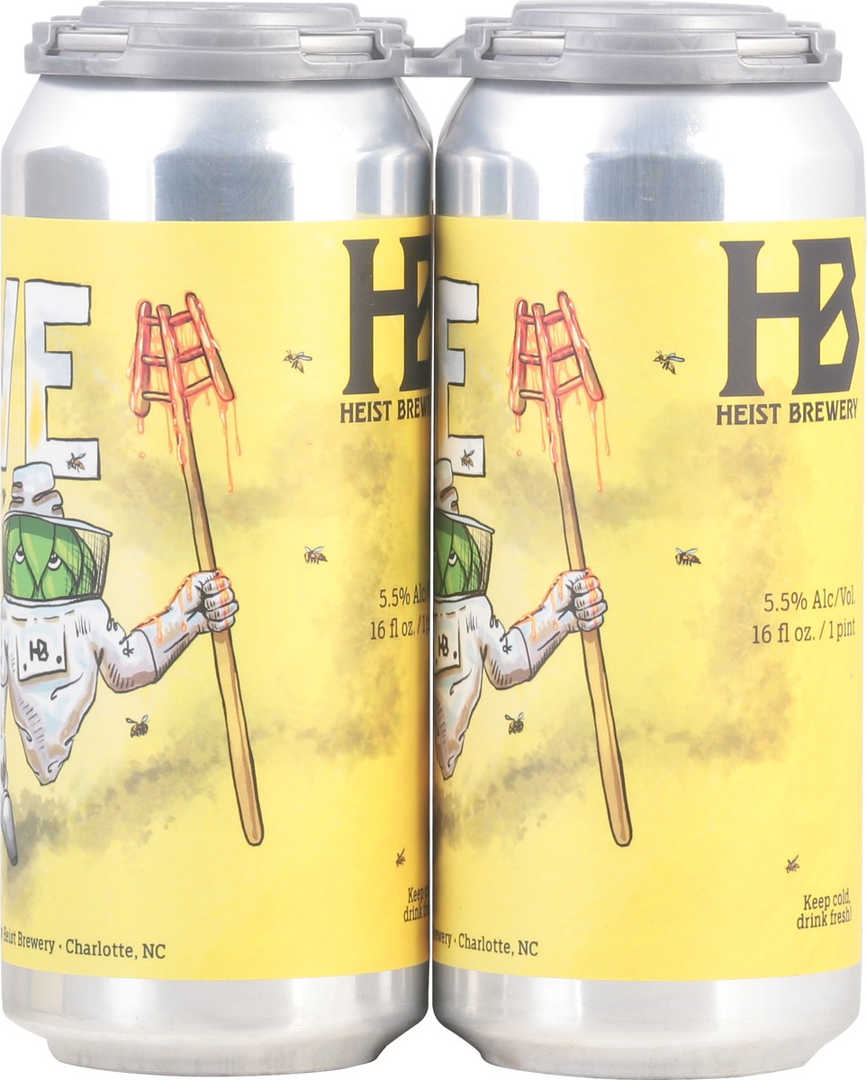 slide 3 of 9, Heist Brewery Hive Lives Beer Can 4 - 16 fl oz Cans, 4 ct