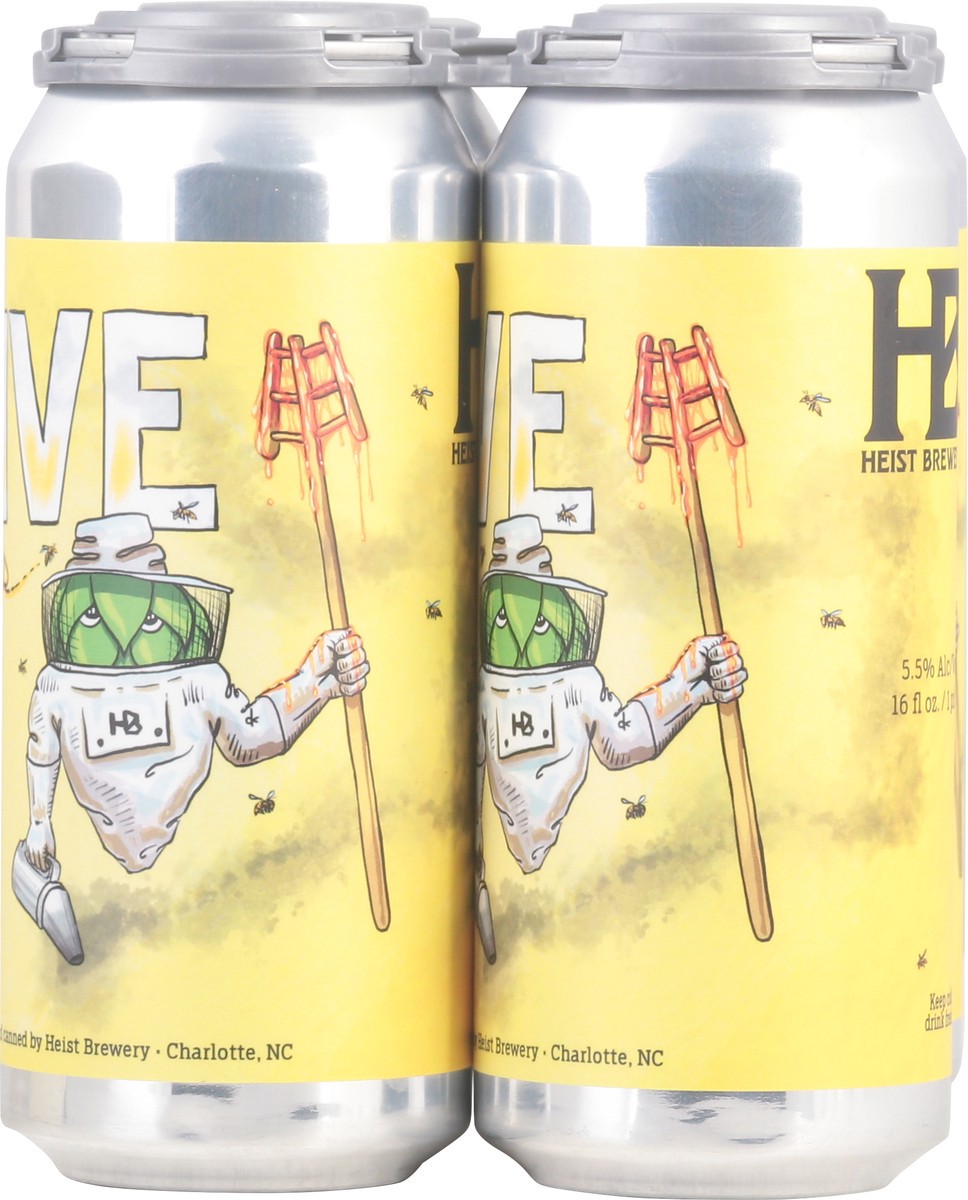 slide 5 of 9, Heist Brewery Hive Lives Beer Can 4 - 16 fl oz Cans, 4 ct