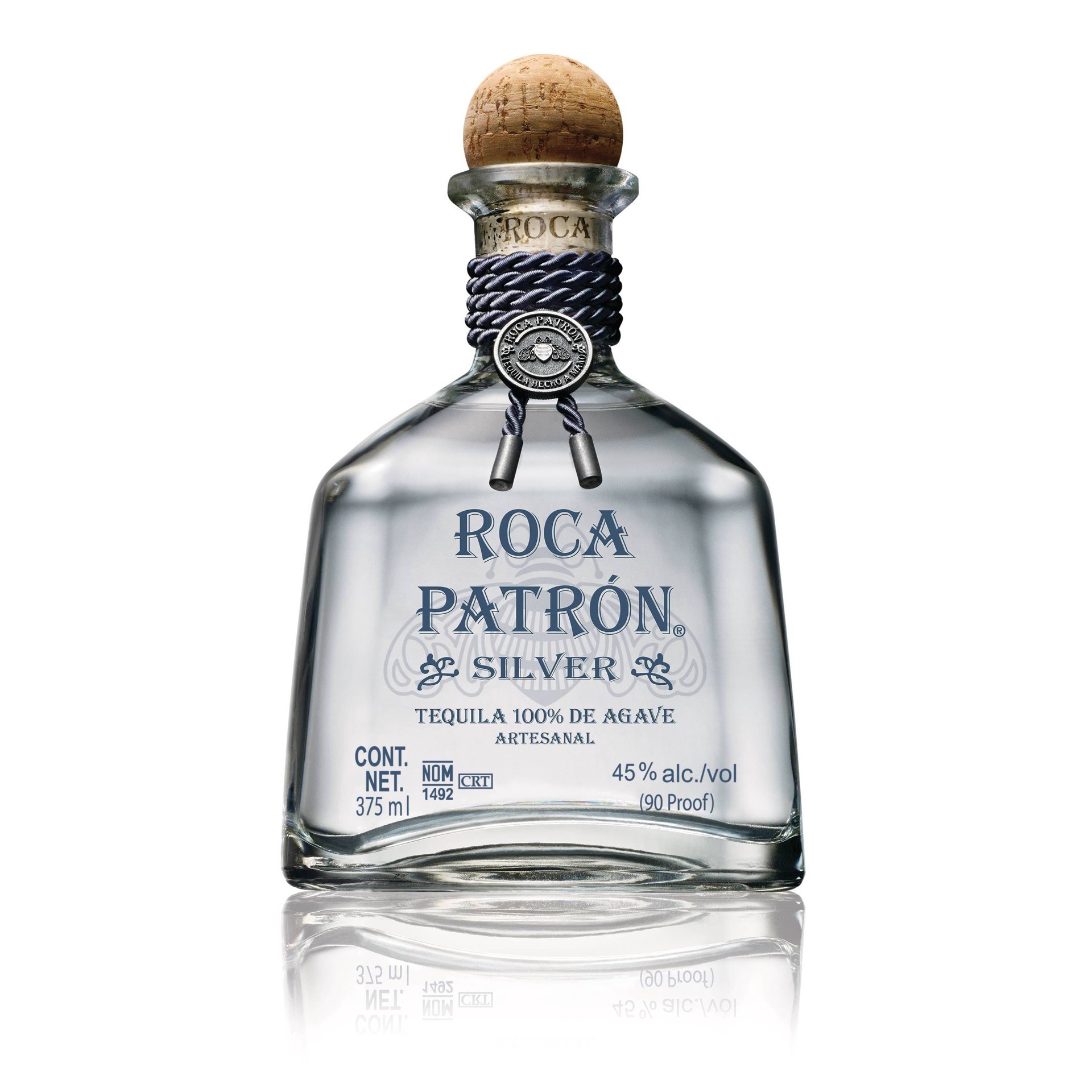 slide 1 of 1, Patrón Roca Silver Tequila Bottle, 375 ml