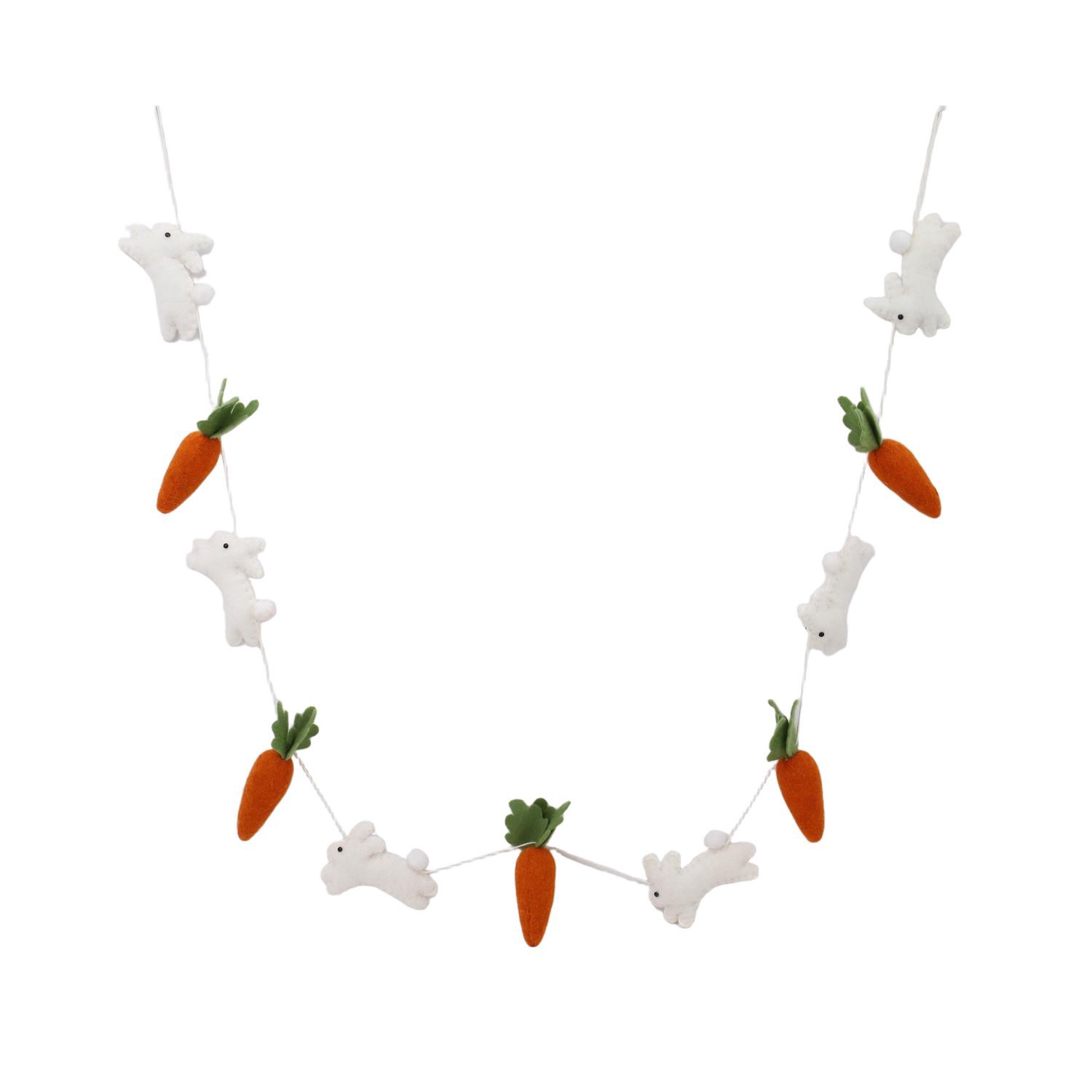 Destination Holiday Carrots & Bunnies Felt Easter Garland | Shipt