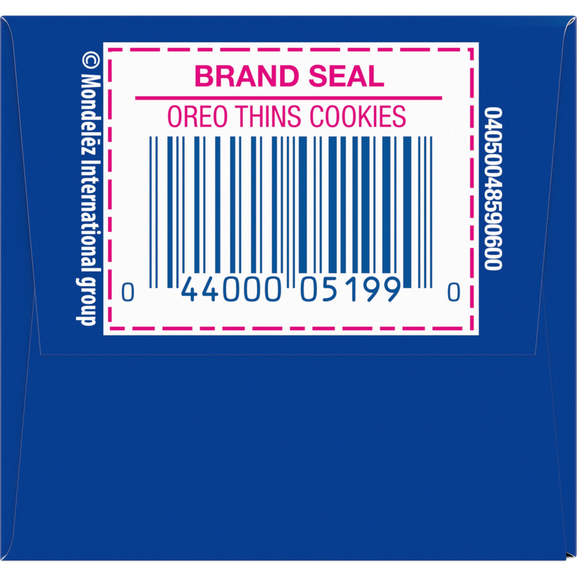 slide 6 of 9, OREO Thins Chocolate Sandwich Cookies, Original Flavor, 1 Box (3.7 oz), 0.23 lbs