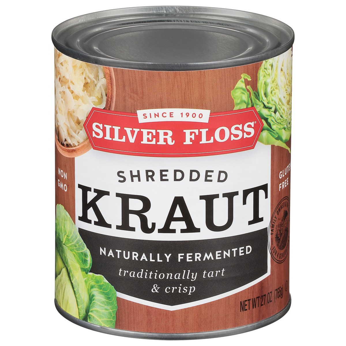 slide 1 of 2, Silver Floss Shredded Kraut 27 oz, 27 oz