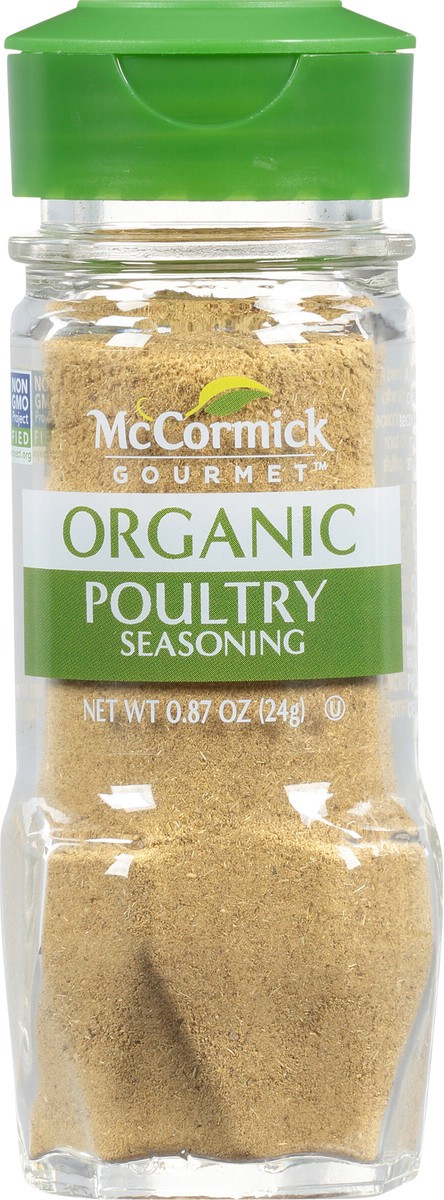 slide 6 of 7, McCormick Gourmet Organic Poultry Seasoning, 0.87 oz, 0.87 oz