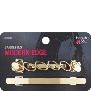 slide 1 of 1, Beauty 360 Hair Jewelry Modern Barrettes, 2/Pack, 2 ct