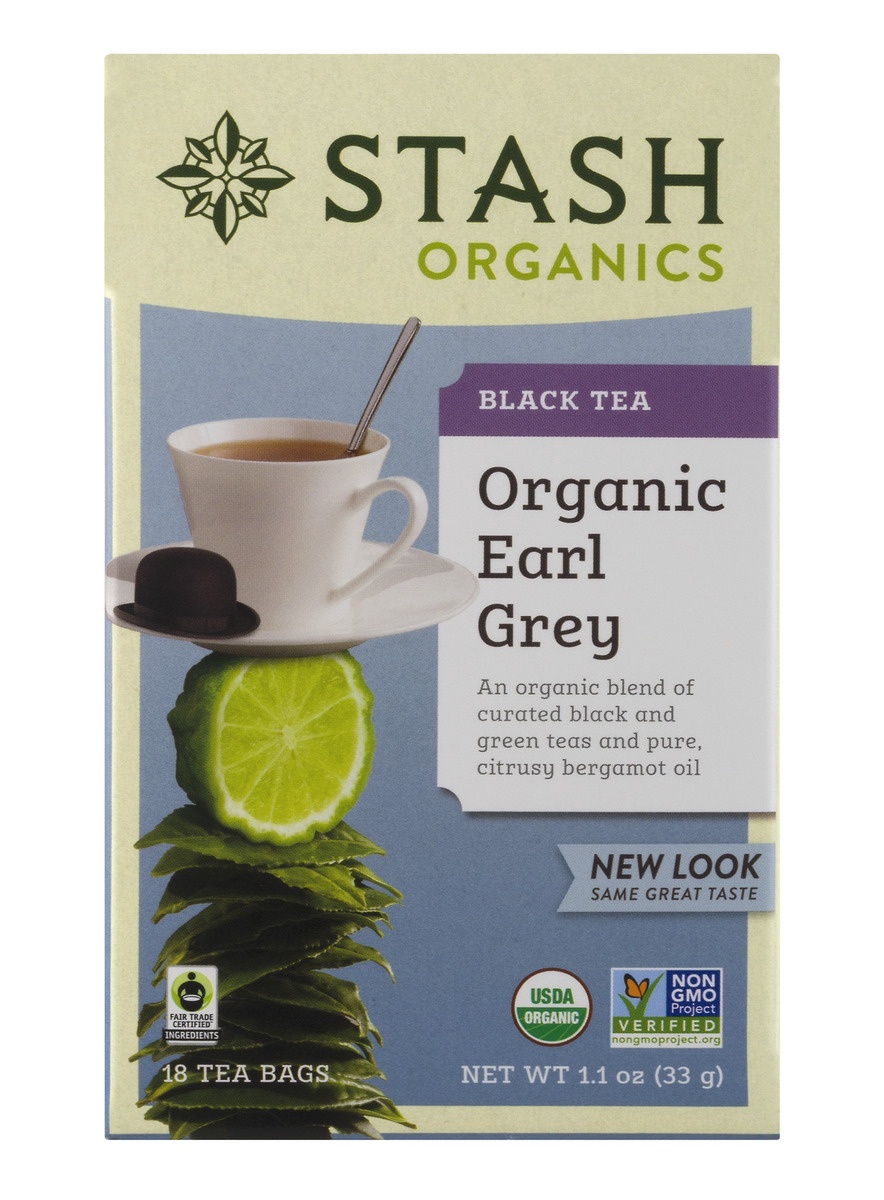 slide 1 of 1, Stash Organic Black & Green Tea Earl Grey, 18 ct