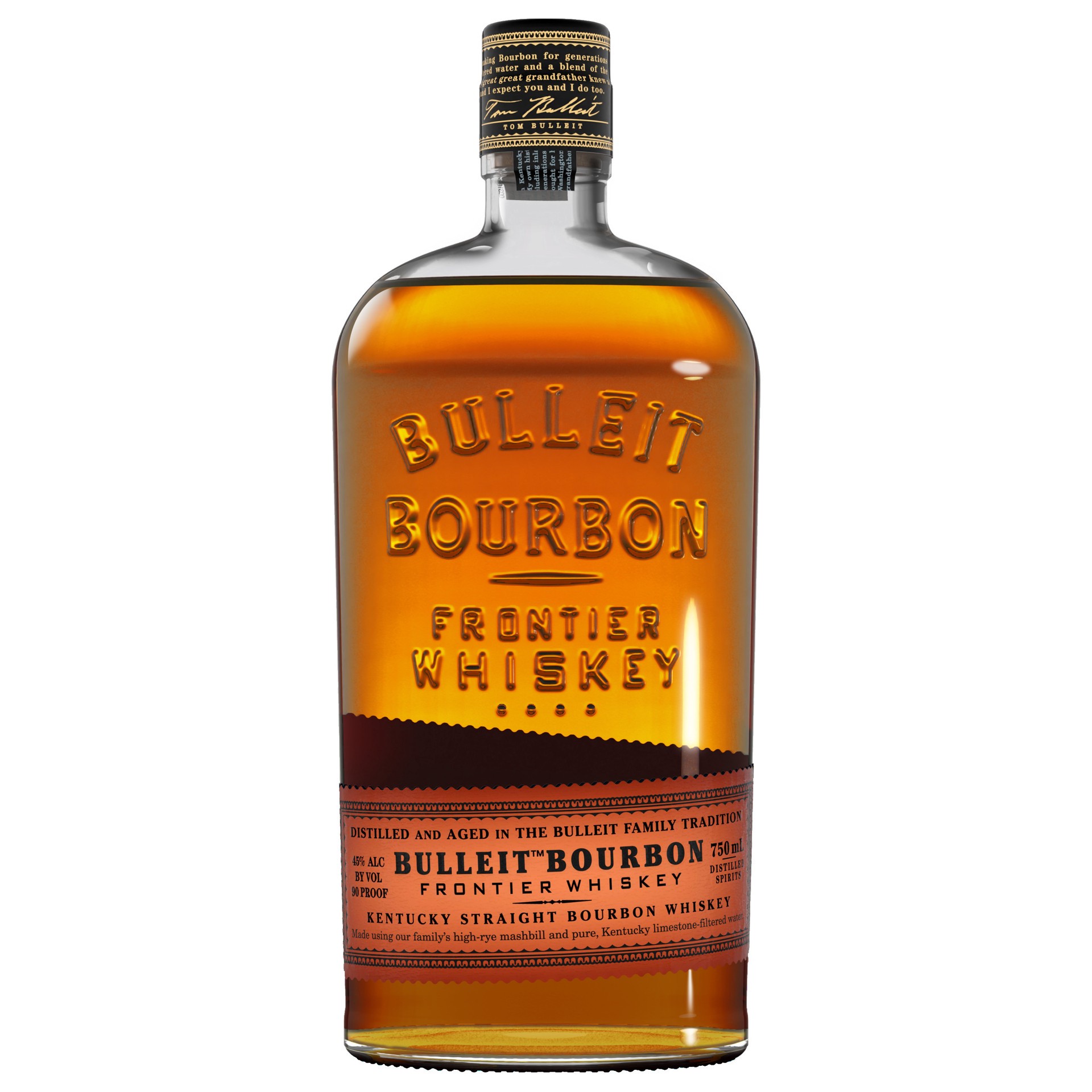 slide 1 of 4, Bulleit Bourbon Whiskey, 750 mL, 750 ml