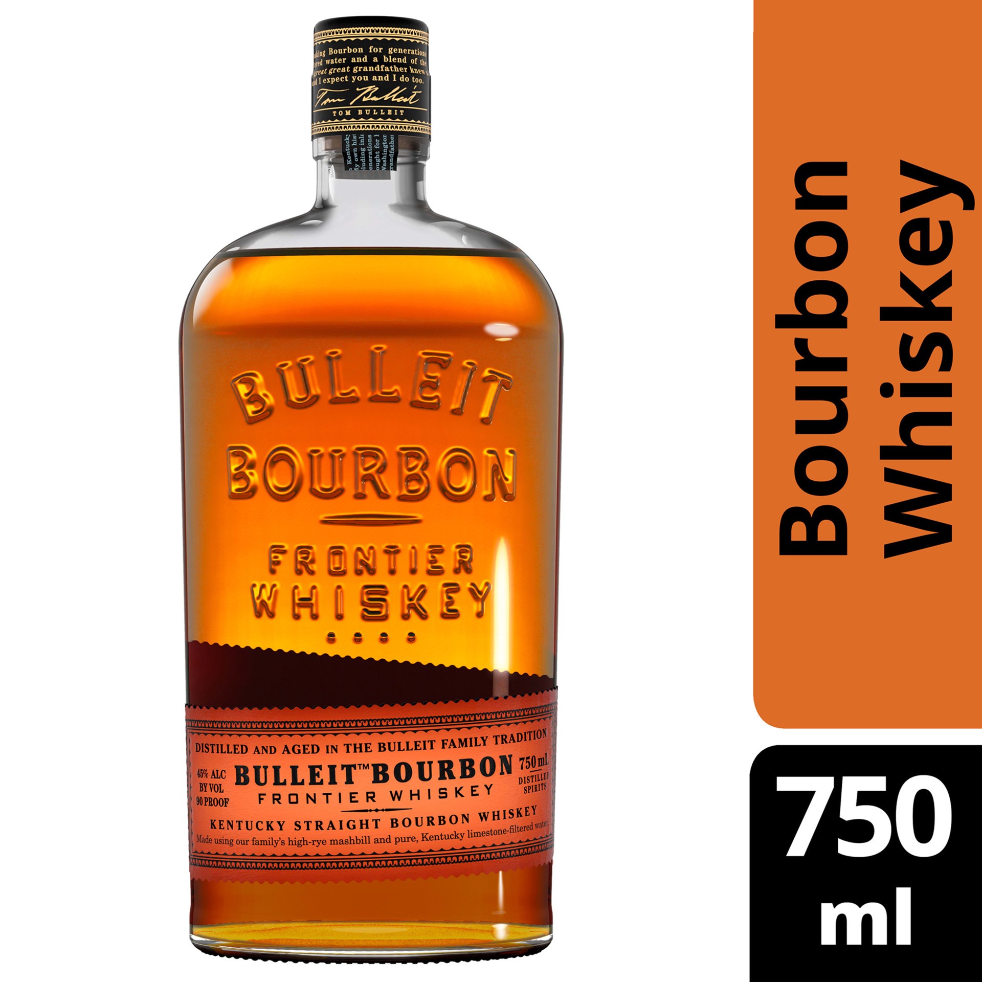 slide 1 of 4, Bulleit Bourbon Whiskey, 750 mL, 750 ml
