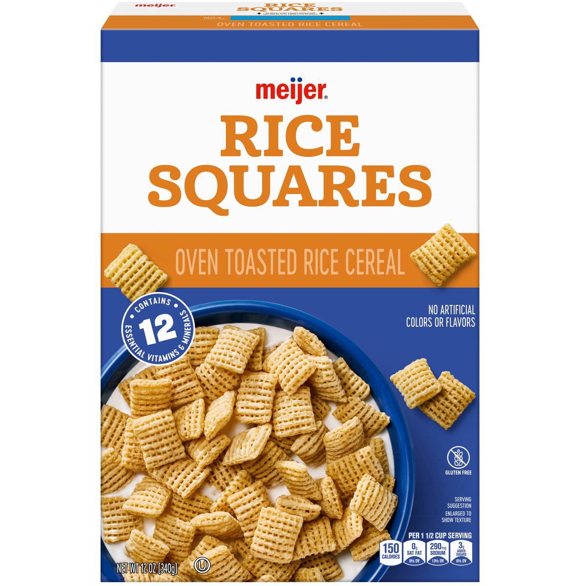 slide 1 of 29, Meijer Rice Squares, 12 OZ     