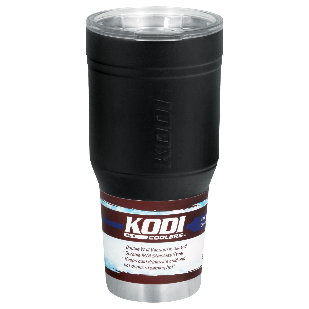 slide 1 of 1, KODI by H-E-B Stainless Steel Insulated Tumbler - Matte Black, 32 oz