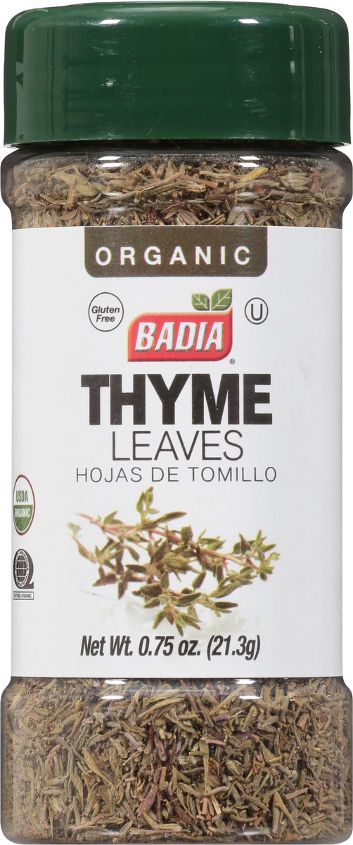 slide 6 of 9, Badia Thyme Leaves, Organic 0.75 Oz, 0.75 oz