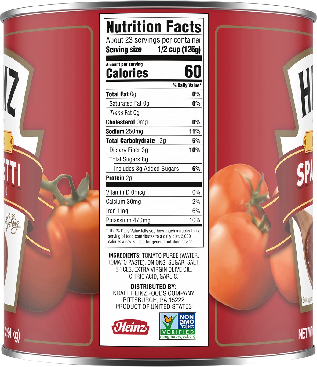 slide 2 of 9, Heinz Classic Spaghetti Sauce 6.5 lb. Can, 104 oz