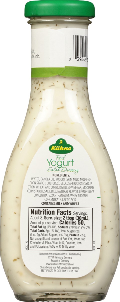 slide 3 of 9, Kuhne Real Yogurt Savory Dill Salad Dressing 1 8.45 fl oz, 8.45 fl oz