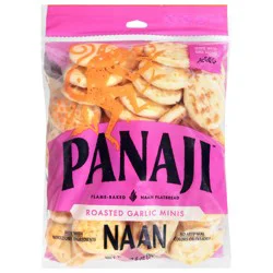 Panaji Roasted Garlic Naan Minis - 17.6 oz