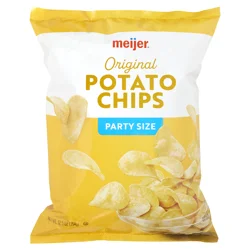 Meijer Potato Chip Party Size Original