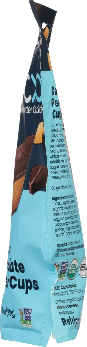slide 6 of 9, ChocXo 70% Cacao Dark Chocolate Peanut Butter Cups 3.45 oz, 3.45 oz