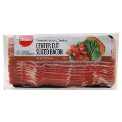 Bashas' Center Cut Sliced Premium Hickory Smoked Bacon 12 oz