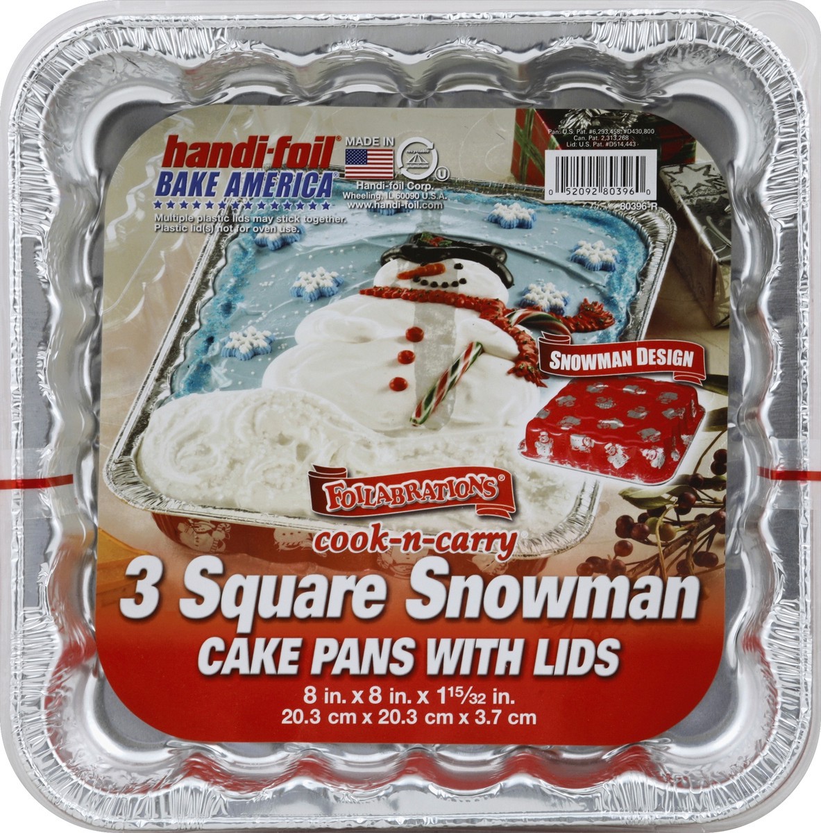 slide 4 of 4, Handi Foil Cake Pans 3 ea, 3 ct