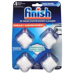 Finish In-Wash Dishwasher Cleaner 4 ea