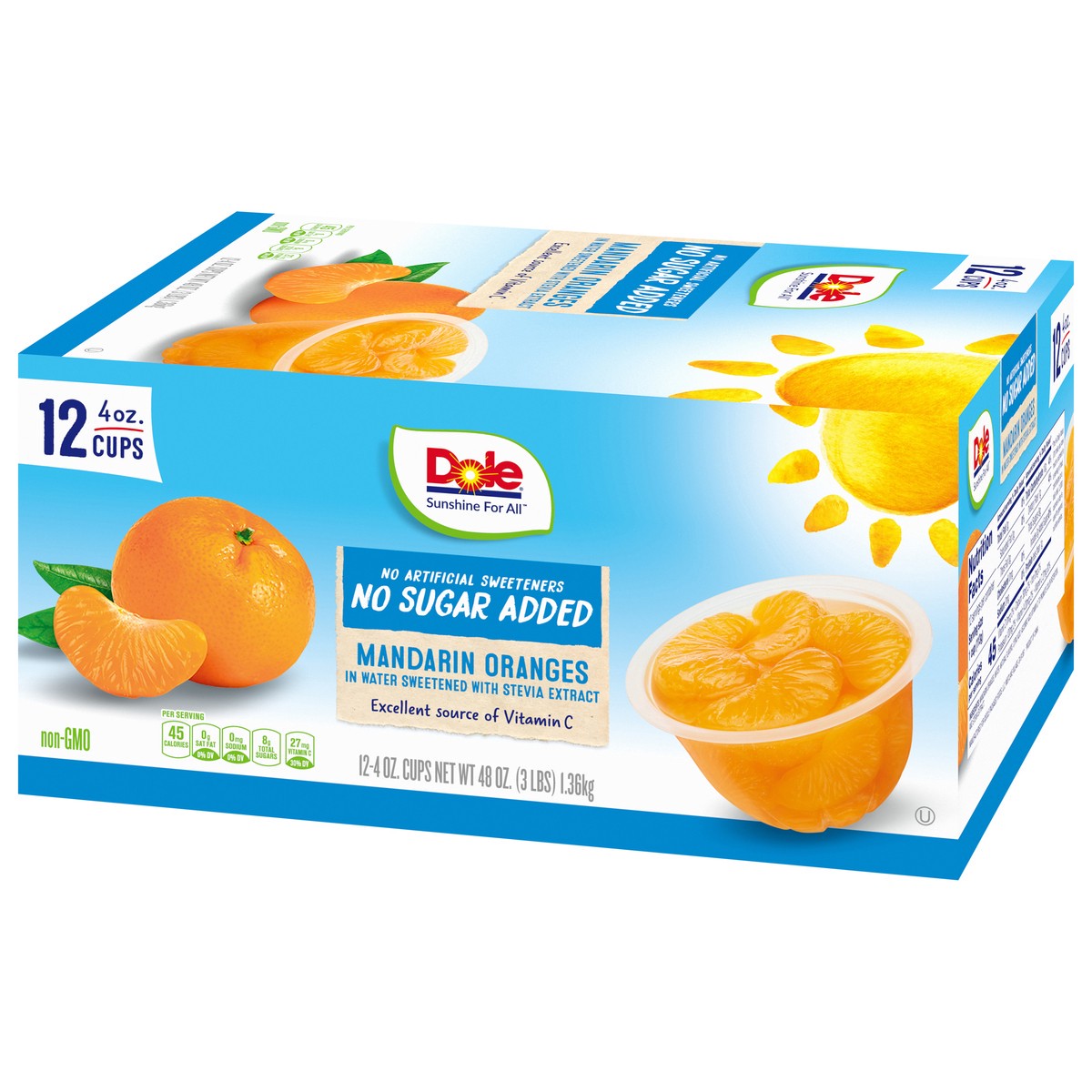 slide 3 of 9, Dole Nsa Mandarin Oranges In Water, 12 ct