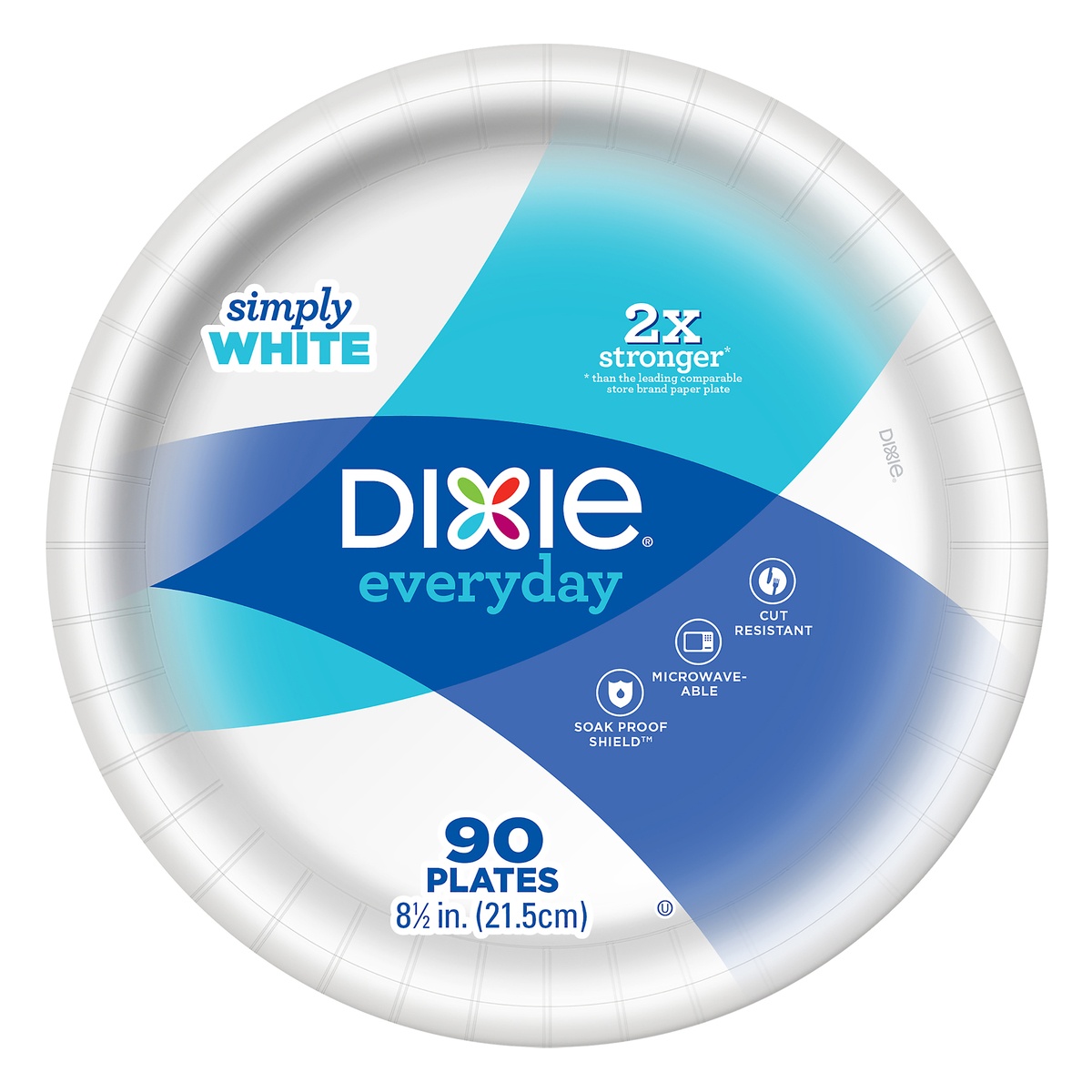 slide 1 of 4, Dixie Everyday Simply White 8.5 Inch Plates 90 ea, 90 ct