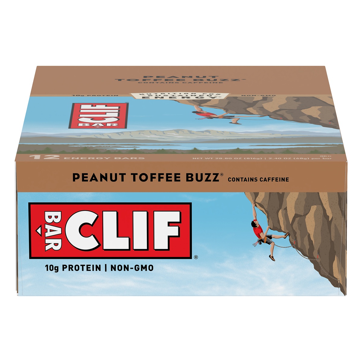 slide 1 of 10, CLIF Peanut Toffee Buzz Energy Bars, 12 ct; 2.4 oz